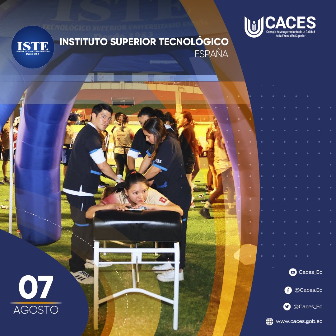 CACES (@caces_ec) on Twitter photo 🔔Felicitamos al Instituto <a href="/EspanaIste/">Tecnológico Superior Universitario España - ISTE</a> que hoy cumple un año más de vida institucional.
Éxitos en la formación de profesionales, innovadores que aportan al desarrollo de nuestro país 🔔Felicitamos al Instituto <a href="/EspanaIste/">Tecnológico Superior Universitario España - ISTE</a> que hoy cumple un año más de vida institucional.
Éxitos en la formación de profesionales, innovadores que aportan al desarrollo de nuestro país