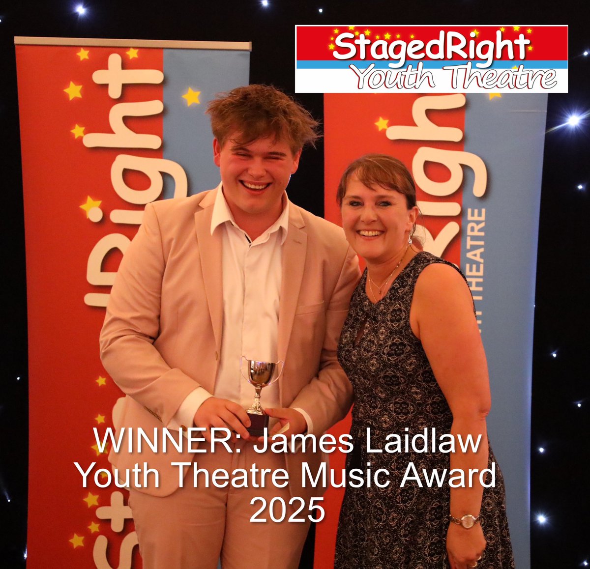 It would be wrong to present a musical without having a music award in our annual honours and we have two!
Here are our winners of the StagedRight Vocal award and Music award. Congratulations