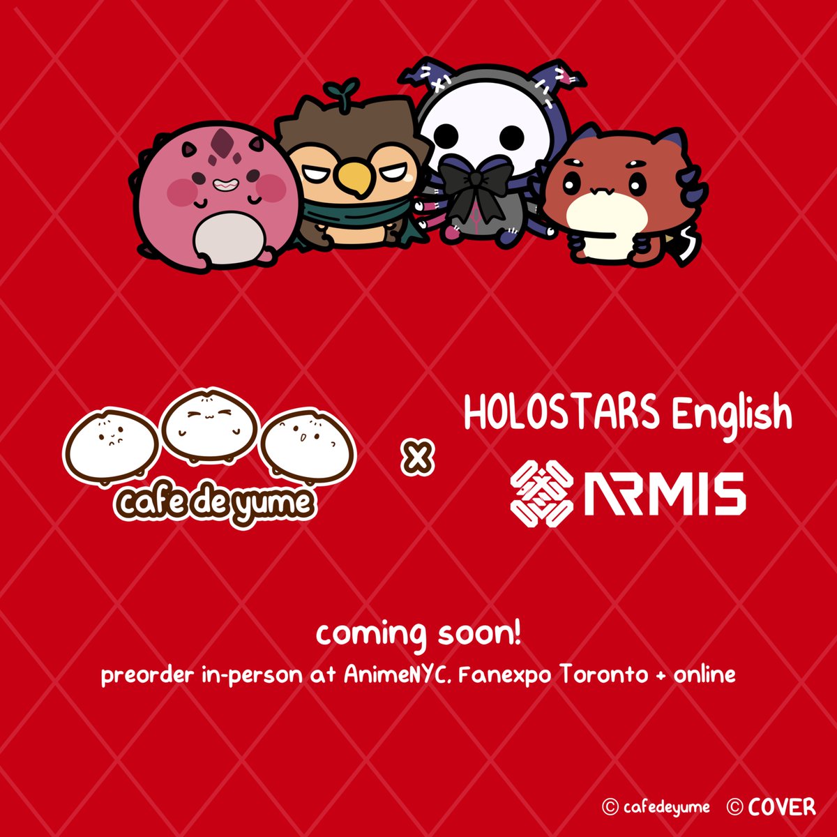 cafedeyume @ Anime Boston (@cafedeyume) on Twitter photo ✨ cafe de yume x HOLOSTARS English -ARMIS- Collaboration! ✨
We’re so excited to announce our upcoming collaboration with #holoARMIS of <a href="/HOLOSTARSen/">HOLOSTARS (English)</a> !
stay tuned for more details!
#HOLOSTARSEnglish ✨ cafe de yume x HOLOSTARS English -ARMIS- Collaboration! ✨
We’re so excited to announce our upcoming collaboration with #holoARMIS of <a href="/HOLOSTARSen/">HOLOSTARS (English)</a> !
stay tuned for more details!
#HOLOSTARSEnglish