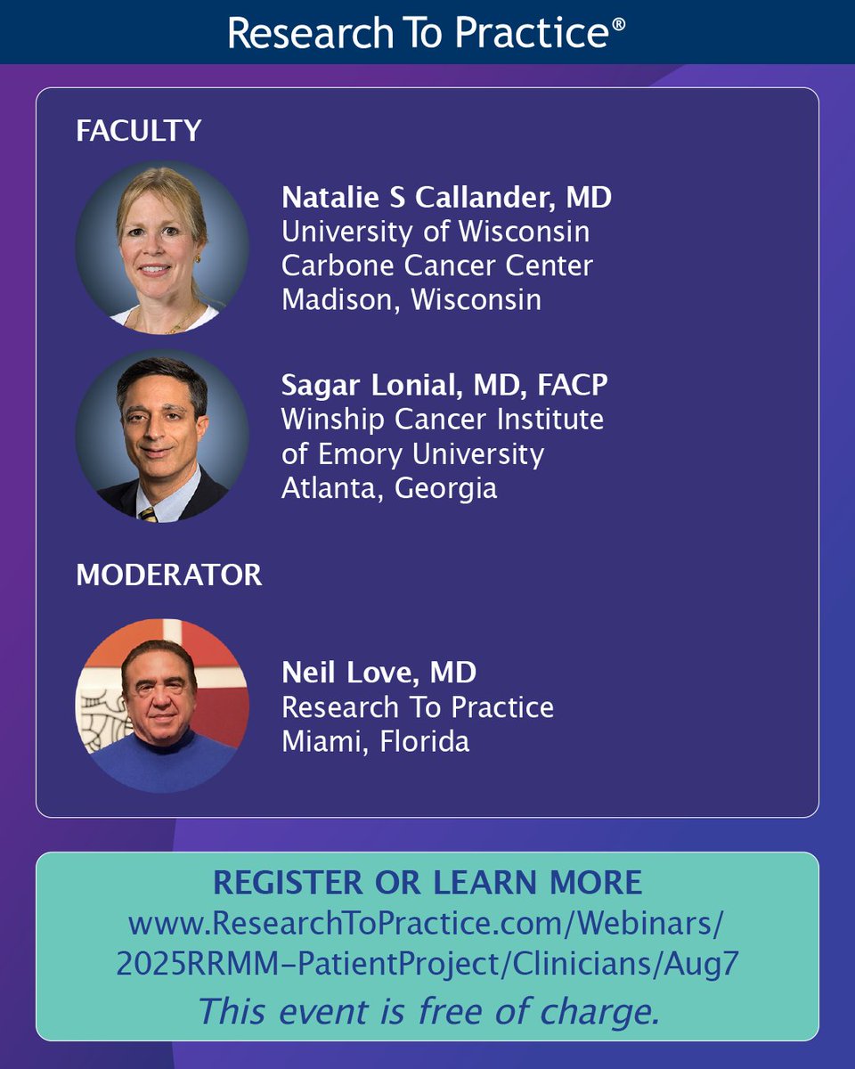Research To Practice (@drneillove) on Twitter photo This Thursday, in collaboration with <a href="/CancerCare/">CancerCare</a>, Dr Neil Love will explore questions that patients ask about relapsed/refractory multiple myeloma. Register at the link. ow.ly/7GL950WwXcu This Thursday, in collaboration with <a href="/CancerCare/">CancerCare</a>, Dr Neil Love will explore questions that patients ask about relapsed/refractory multiple myeloma. Register at the link. ow.ly/7GL950WwXcu