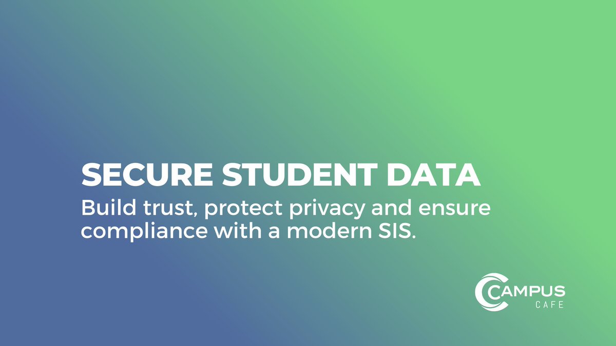 CampusCafeSoft's tweet photo. Data security in higher education isn’t optional. It’s essential. This article explores how secure student information systems build trust, improve compliance and even impact enrollment. https://t.co/FObkUi09nD https://t.co/MrRhH4YJn2