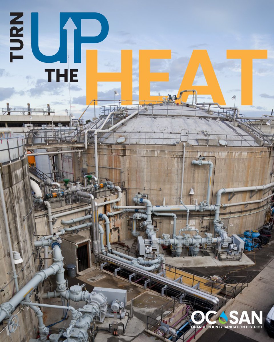 Hot stuff coming through 🔥

Our digesters are heated to a toasty 98°F — the perfect temp for bacteria to break down sludge and transform it into nutrient-rich biosolids full of potential 🌱Learn more at ocsan.gov/biosolids!