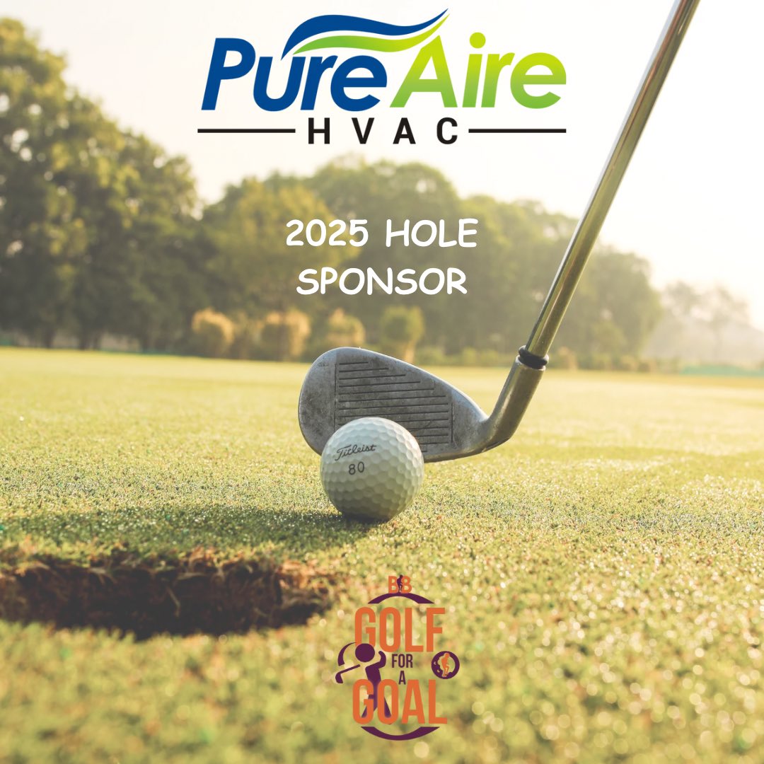 Huge thanks to Pure Aire HVAC for being a Hole Sponsor at our #2025GolfForAGoal tournament! ⛳
This milestone year marks the launch of our programs — serving kids of all abilities with the care they deserve. 💙
👉 golf-for-a-goal.perfectgolfevent.com

#GoalGetters #FUNdraiser #SpecialNeeds