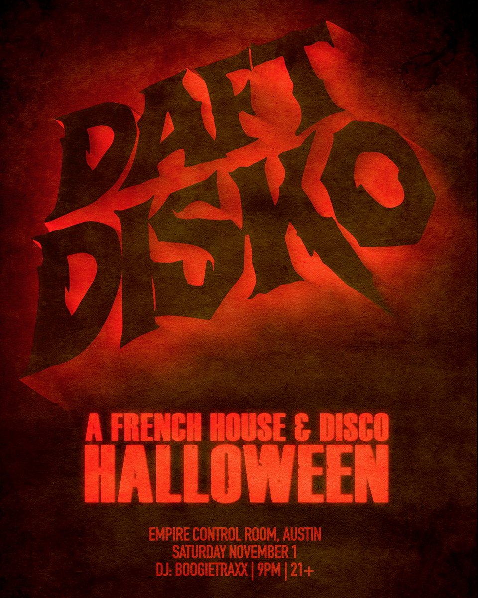 🎃JUST ANNOUNCED🎃
Daft Disko returns to the Control Room on November 1 for a Halloween night of French house and disco magic! 🕺 Expect hauntingly good beats, killer vibes, and a night to remember.

🎟️Tickets are ON SALE NOW don’t wait - ticketmaster.com/event/3A006301…