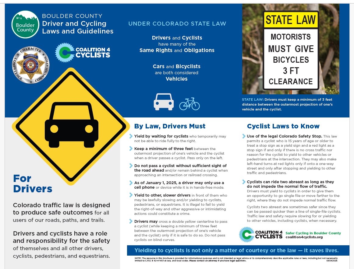 Summertime is a busy season for cyclists and travelers on the roads. Be aware of the laws for sharing the road safely so everyone gets to their destination intact.