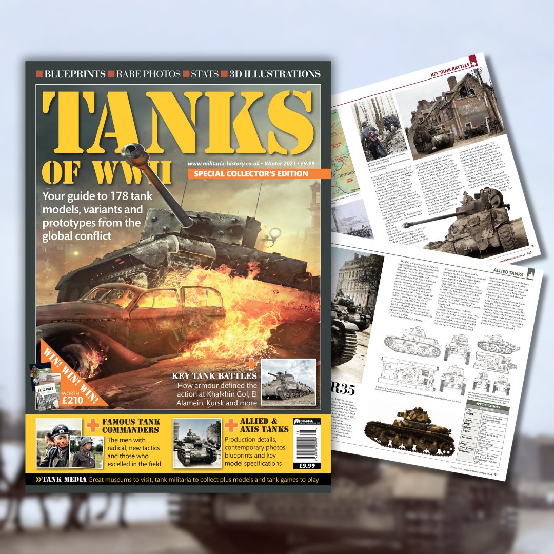 Step onto the battlefield and discover the tanks that changed the course of WWII. Japanese light tanks, British desert warriors, Soviet heavy hitters, and the feared German Panzers.

All covered in one collection. Order your copy now: militaria.ma/tanksofww2

#ww2 #warhistory