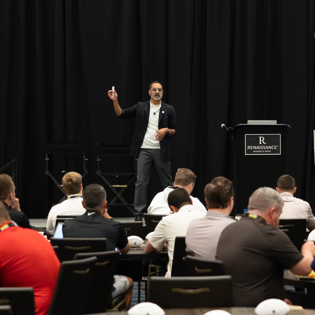 Teamworks (@teamworks) on Twitter photo “What if you had your own digital scout that analyzed every player, every play, and linked it all to film?” — Karim Kassam, VP of Football Intelligence & Professor of Football, speaking at the <a href="/FBRecSymposium/">Personnel and Recruiting Symposium</a>.
Delivering film-backed, objective insights that help GMs scout the “What if you had your own digital scout that analyzed every player, every play, and linked it all to film?” — Karim Kassam, VP of Football Intelligence & Professor of Football, speaking at the <a href="/FBRecSymposium/">Personnel and Recruiting Symposium</a>.
Delivering film-backed, objective insights that help GMs scout the