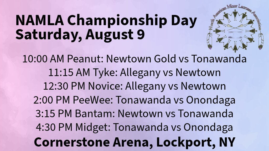 FNLA (@firstnationslax) on Twitter photo 2025 @NAMLacrosse Championship Day is this Saturday at Cornerstone CFCU Arena <a href="/Cornerstone_Ice/">Cornerstone Arena</a>
cornerstoneicearena.com 2025 @NAMLacrosse Championship Day is this Saturday at Cornerstone CFCU Arena <a href="/Cornerstone_Ice/">Cornerstone Arena</a>
cornerstoneicearena.com