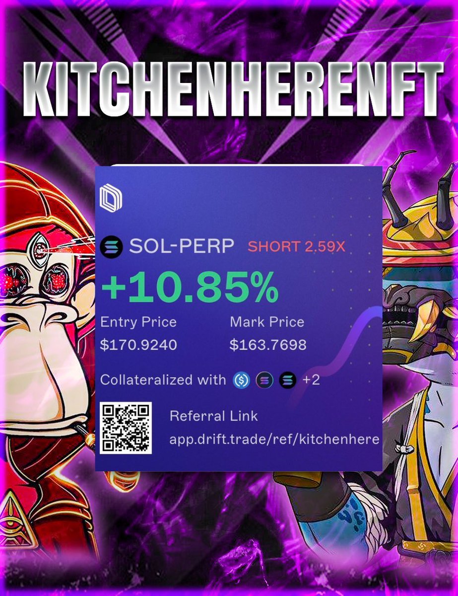 I saw <a href="/DriftProtocol/">Drift</a> overhauled their platform on mobile and had to try it out today and it might just be the best UI/UX I’ve seen on the market in the past 5 years I’ve been in crypto. No joke this is such a pleasure to trade on more than before. Also got a nice short in too