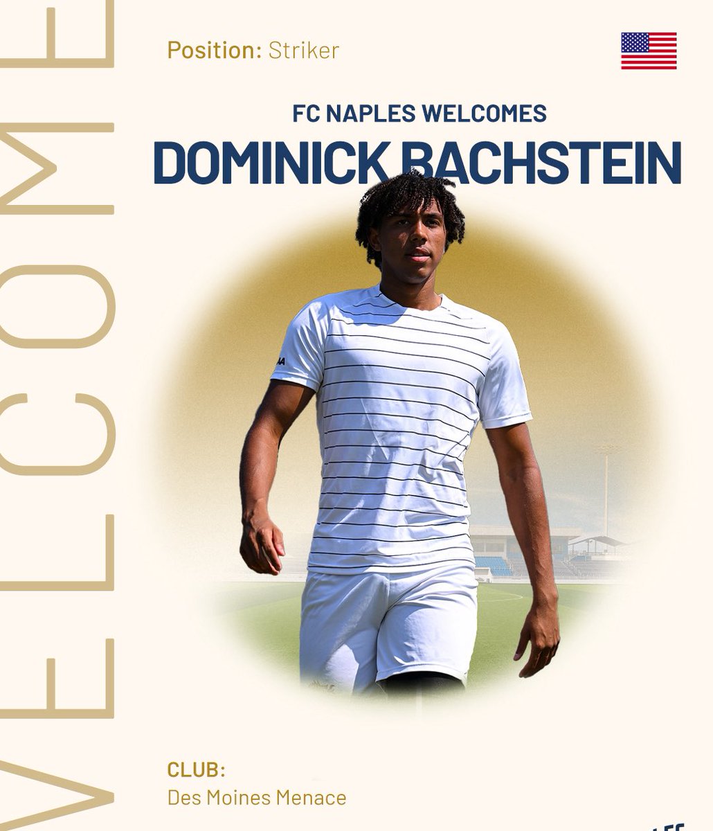 New heat in the attack Welcome to Naples Dom! 🔥

Standing At 6’3 Dominick Is A Proven Goal Scorer With 11 Goals In 12 Matches For <a href="/MenaceSoccer94/">Des Moines Menace</a> In The 2025 <a href="/USLLeagueTwo/">USL League Two</a> Season And Now He Brings That Finishing Power To <a href="/Naples_FC/">FC Naples</a> 

Pending League And Federation Approval