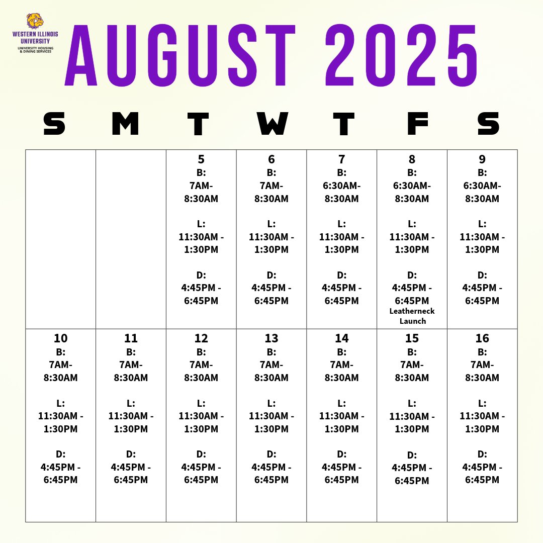 Our breakfast hours have changed to 6:30AM-8:30AM for Thursday, Friday, and Saturday ONLY.