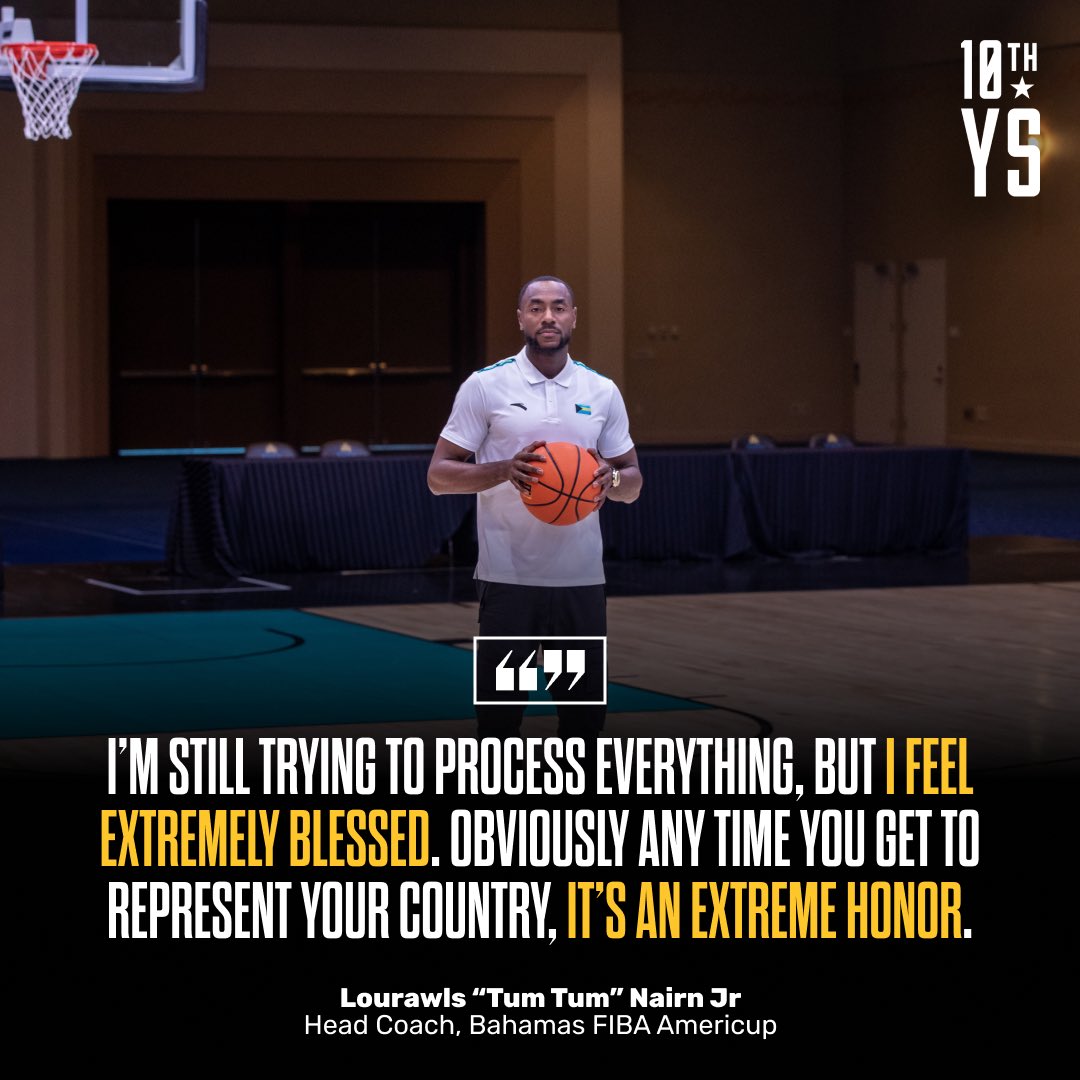 10th Year Seniors (@10thyearseniors) on Twitter photo Lourawls “Tum Tum” Nairn Jr will lead Team Bahamas from the sidelines as the Head Coach of the Senior Men’s National Team at the FIBA AmeriCup Aug 22-31 in Nicaragua.
#bahamas #bahamasbasketball #242totheworld🌎🇧🇸 Lourawls “Tum Tum” Nairn Jr will lead Team Bahamas from the sidelines as the Head Coach of the Senior Men’s National Team at the FIBA AmeriCup Aug 22-31 in Nicaragua.
#bahamas #bahamasbasketball #242totheworld🌎🇧🇸