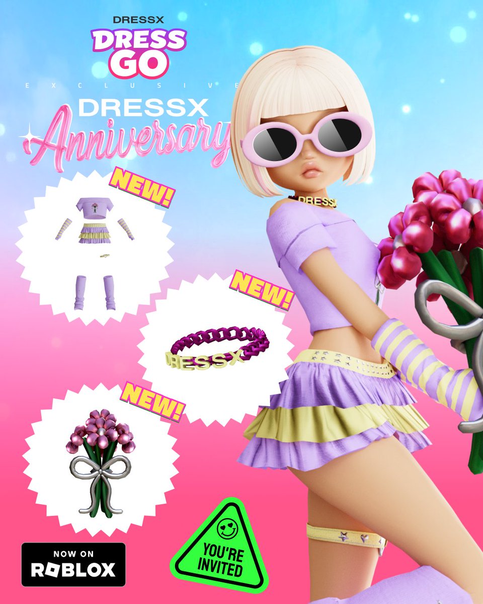 DRESSGO_game's tweet image. Have you unboxed the ✨birthday look✨ yet?
A handful of flowers, signature DRESSX choker, and limited-edition outfits are hiding in the Boxes right now!

You’ve got until August 10 to roll and collect them all, don’t miss out!

#DressGo #RobloxFashion #DressUpGame #RobloxStyle