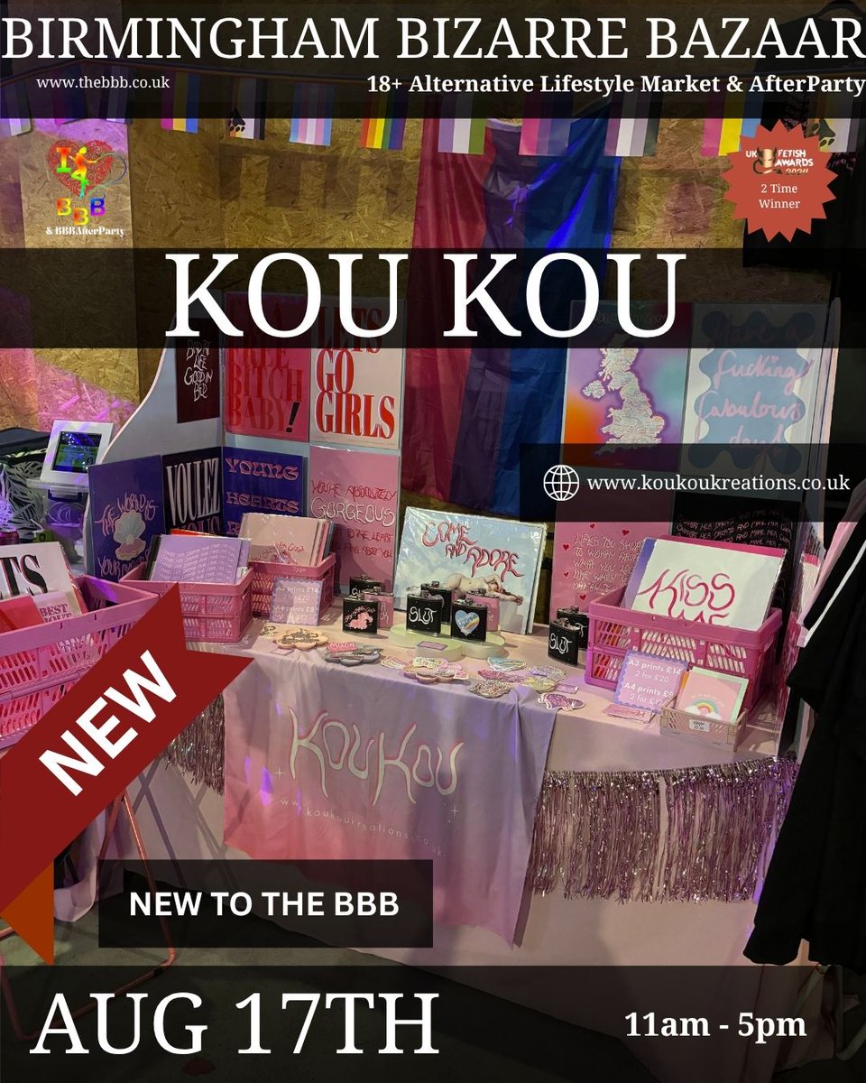 BBBAltFetBazaar's tweet photo. Big BBB welcome to Kou Kou! This vibrant new trader brings colour, creativity & pure joy to our market. From prints to accessories celebrating self-expression. Come say hello!
#BBB #KouKou #NewTrader #ColorufulCreativity https://t.co/WCQLWiZHOM
