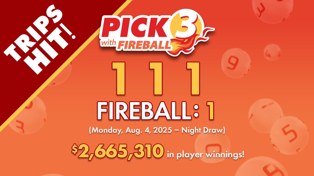 Who grabbed last night's Trip 1's? Even the Fireball was 1! ☄️🥳