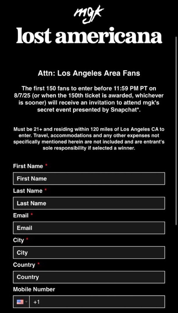 mgkcordupdates's tweet photo. sign up now to reveal addresses…

NYC 8/5 (18+): https://t.co/nZ0DxPMobE
LA 8/15 (21+): https://t.co/BpkAc8DpPj https://t.co/TiDMGd8Y8T