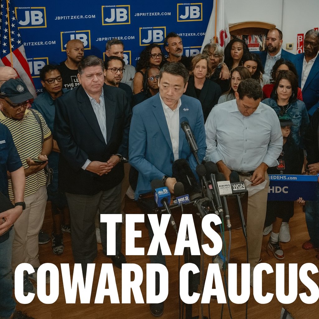 The Texas Democrats didn’t just run—they chartered a plane. Democracy? More like dereliction.  

Call them what they are: The Texas Coward Caucus.