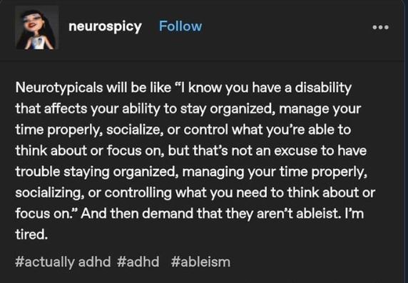 No Nonsense Neurodivergent (@nononsensend) on Twitter photo 