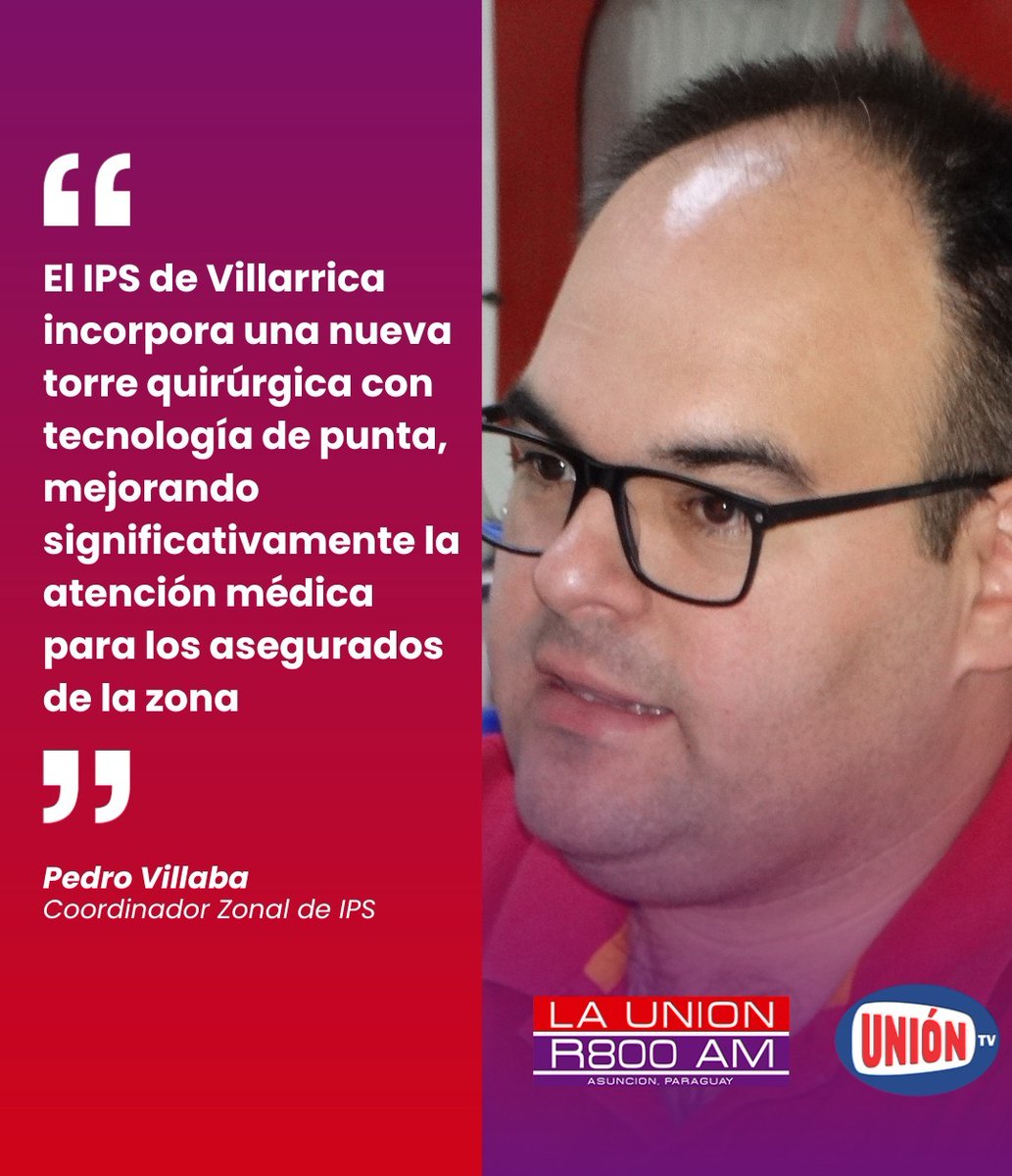 🏥 ¡Avanzamos por una mejor salud en Villarrica!
El IPS de Villarrica recibió una nueva torre quirúrgica con equipos e instrumental de última tecnología que permitirán brindar una atención médica más eficiente y segura a nuestros asegurados.
@cynthiagaliano @chicheduarte15