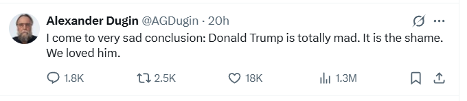 Every criminal totalitarian or authoritarian regime tries to find ideology to justify their actions. Otherwise they would be just bandits but with ideology, they try to hide behind some "cause and mission".

In the case of Russia, this ideology has to justify why all the