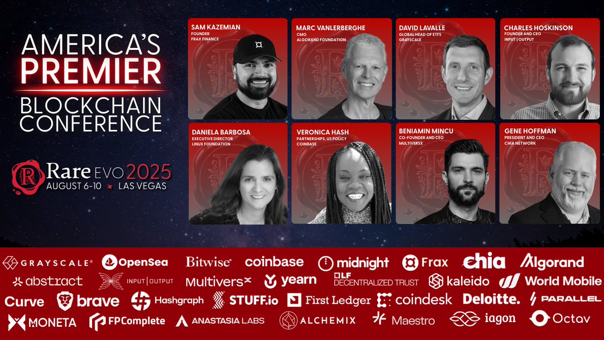 Come experience America's Premier Blockchain Conference...

Let's see the <a href="/MultiversX/">Multiversᕽ</a> Community show out in Las Vegas

Secure your tickets today at rareevo.io