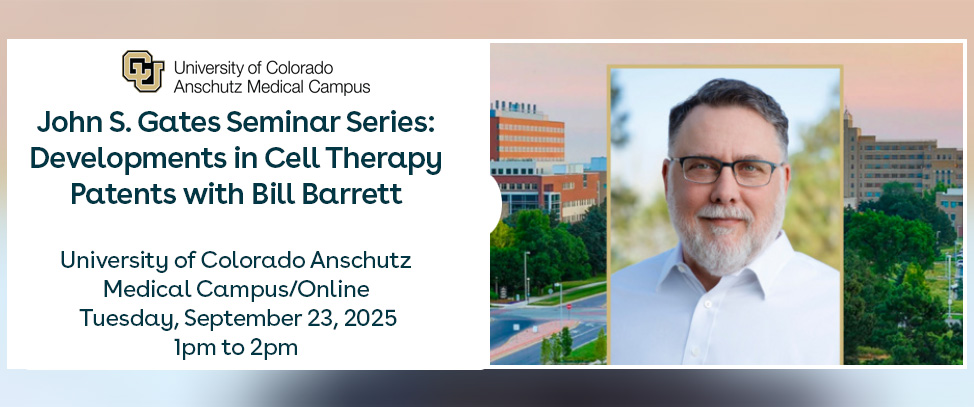 Wilson Sonsini (@wilsonsonsini) on Twitter photo Next month, partner Bill Barrett will be at <a href="/CUAnschutz/">CU Anschutz Medical Campus</a> participating in the John S. Gates Seminar Series. Bill will present "Developments in Cell Therapy Patents", where he'll dive into cutting-edge patent strategies for cell-based treatments. Learn more: wsgr.com/en/events/john… Next month, partner Bill Barrett will be at <a href="/CUAnschutz/">CU Anschutz Medical Campus</a> participating in the John S. Gates Seminar Series. Bill will present "Developments in Cell Therapy Patents", where he'll dive into cutting-edge patent strategies for cell-based treatments. Learn more: wsgr.com/en/events/john…