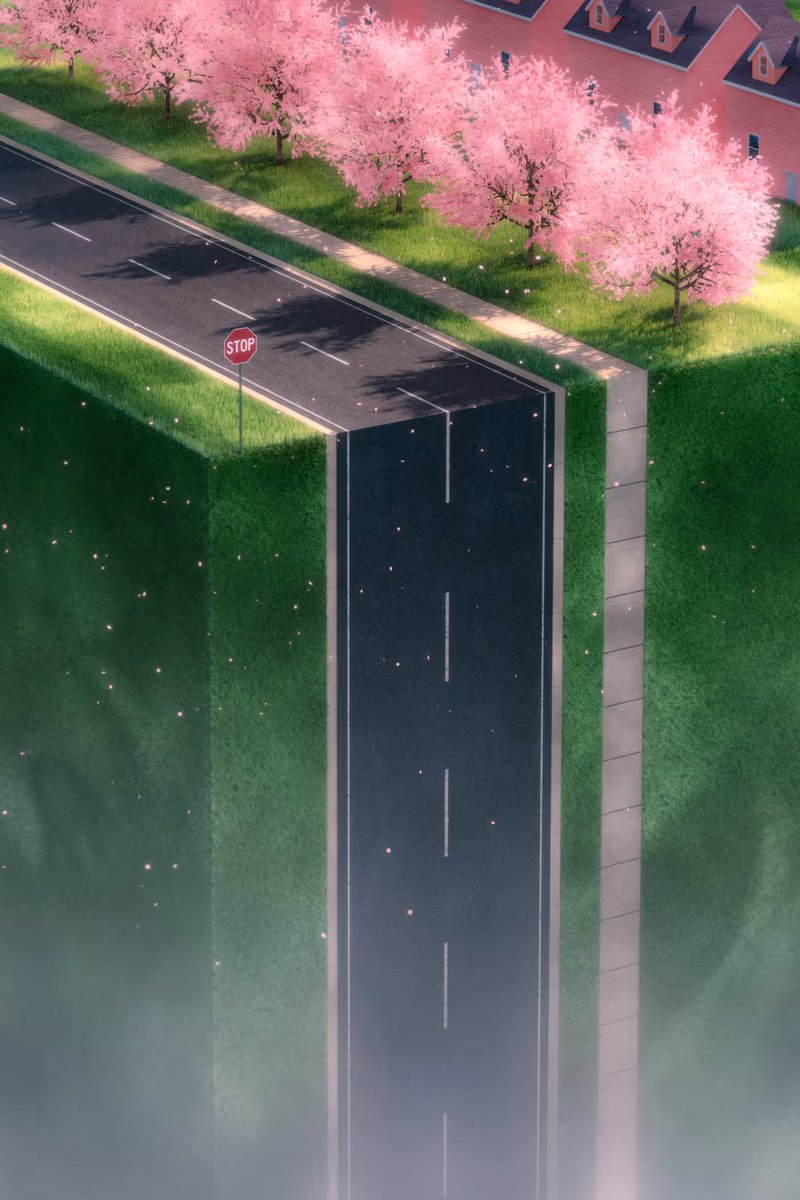 <a href="/opensea/">OpenSea</a> One of my favorite collections, The Suburbs by <a href="/haydclay/">Hayden Clay</a>. This piece is "Leaving town"