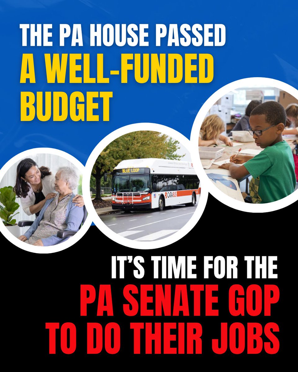 RepScottConklin's tweet image. The PA House passed a budget bill in July, but it stalled in the Senate, which has not returned to Harrisburg. Meanwhile, funding is delayed for schools, transit &amp;amp; other vital services. Tell Senate leaders to bring lawmakers back to pass the budget!
➡️palegis.us/senate/members…