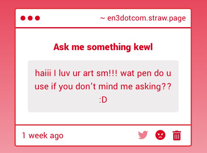 Srry for replying late 0_o i use the second pen that gives u ibis, dip pen (hard) and love pen. Also thanx &lt;3