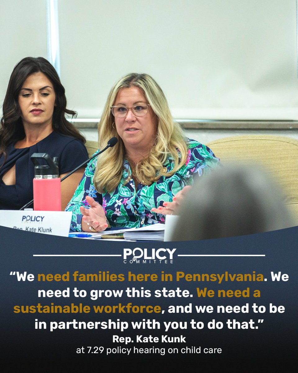 Pennsylvania doesn’t grow itself. It takes families, bright futures, and a little teamwork. 🏠
⠀
#Trending, #Politics | <a href="/RepKateKlunk/">Rep. Kate Klunk</a>