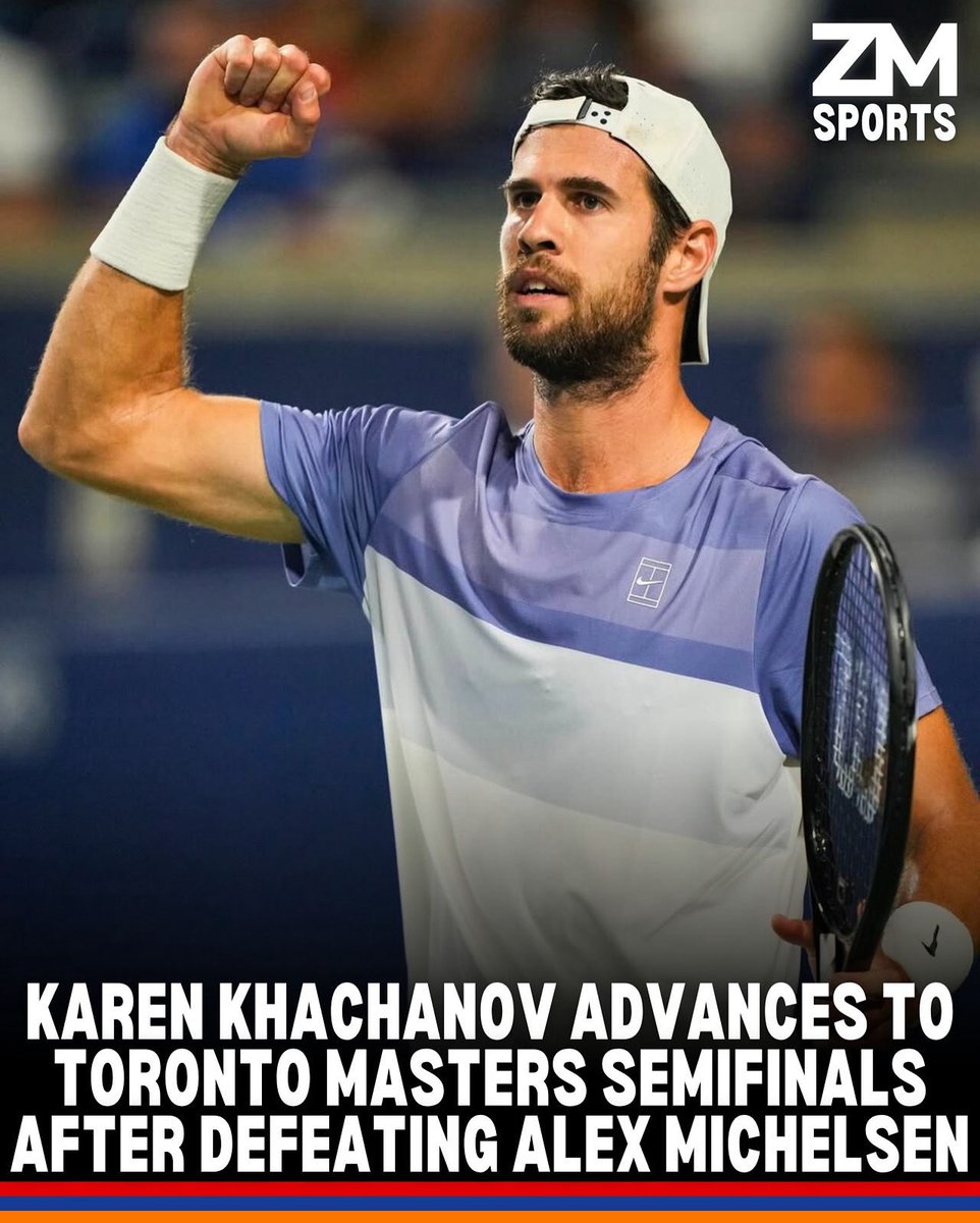 🇦🇲 Karen Khachanov Advances To Toronto Masters Semifinals After Defeating Alex Michelsen
➖➖➖
Russian‑Armenian tennis star and world No. 16 Karen Khachanov has advanced to the semifinals of the ATP Masters 1000 tournament, the National Bank Open, in Toronto, Canada, defeating