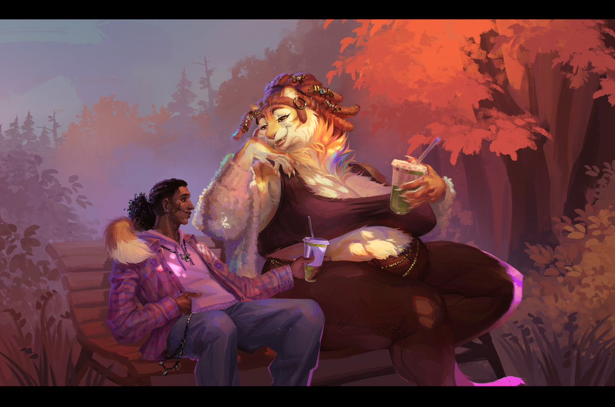 ⛧ Songbird ⛧ (@song_thrush_) on Twitter photo Jomari and Tylann enjoy a matcha sip and warm company in the park!
A sweet fall comm for <a href="/Tallordeer/">TallowWallow</a> we worked on with <a href="/Stupid_Lynx_/">Stupid Lynx | comission closed</a> whwhhw
#anthroart #Commission Jomari and Tylann enjoy a matcha sip and warm company in the park!
A sweet fall comm for <a href="/Tallordeer/">TallowWallow</a> we worked on with <a href="/Stupid_Lynx_/">Stupid Lynx | comission closed</a> whwhhw
#anthroart #Commission