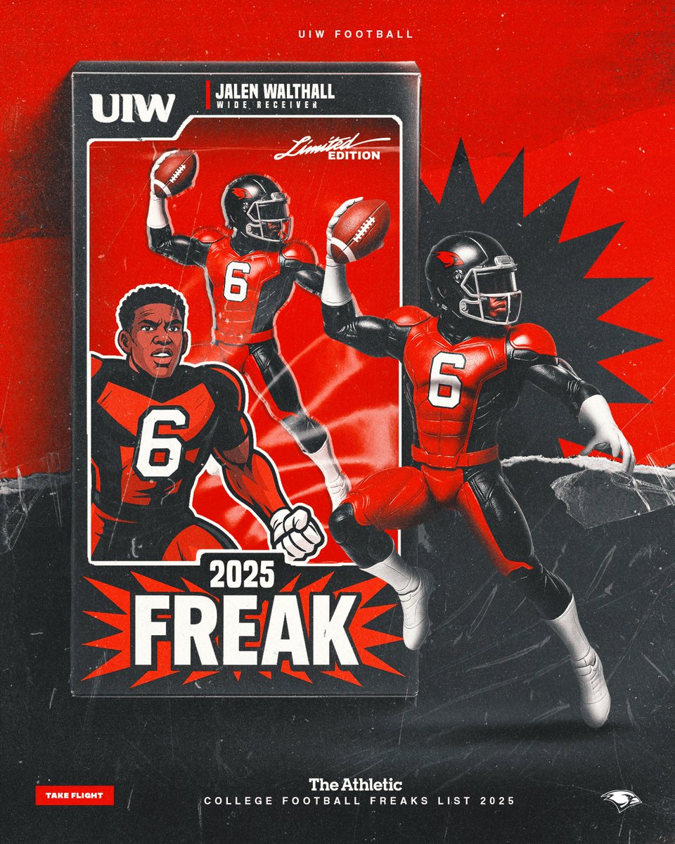 UIW Football (@uiwfootball) on Twitter photo 6๏ธโฃ๐ด
Congrats to @jalenwalthall for being named to the 2025 <a href="/BruceFeldmanCFB/">Bruce Feldman</a> <a href="/TheAthletic/">The Athletic</a> Freaks List
#TheWord | #NORTH 6๏ธโฃ๐ด
Congrats to @jalenwalthall for being named to the 2025 <a href="/BruceFeldmanCFB/">Bruce Feldman</a> <a href="/TheAthletic/">The Athletic</a> Freaks List
#TheWord | #NORTH
