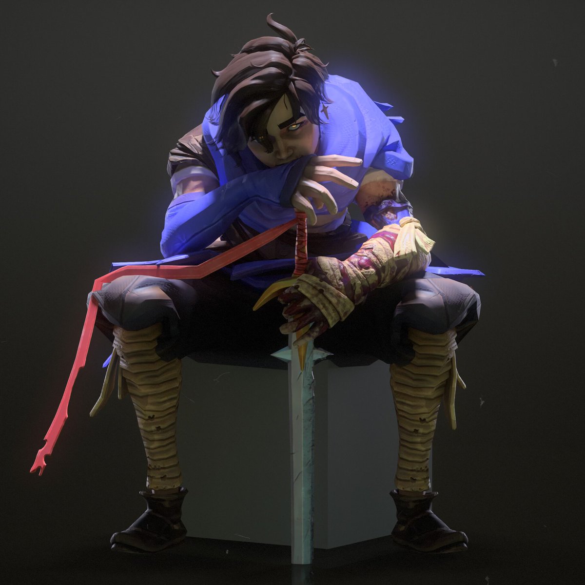 protector of the blender default cube