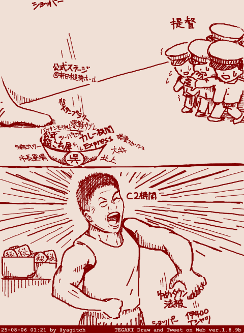 加減を知らない #tegaki_dt 