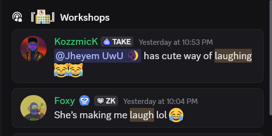 I’m really glad I get to make you guys laugh while we all learn together in the <a href="/Syndicate_xyz/">The Syndicate</a> workshop 🫶

for me learning just hits different when it’s FUN, when its entertaining and not boring at all

when it’s not just all technicalities or silence, waiting for something

i