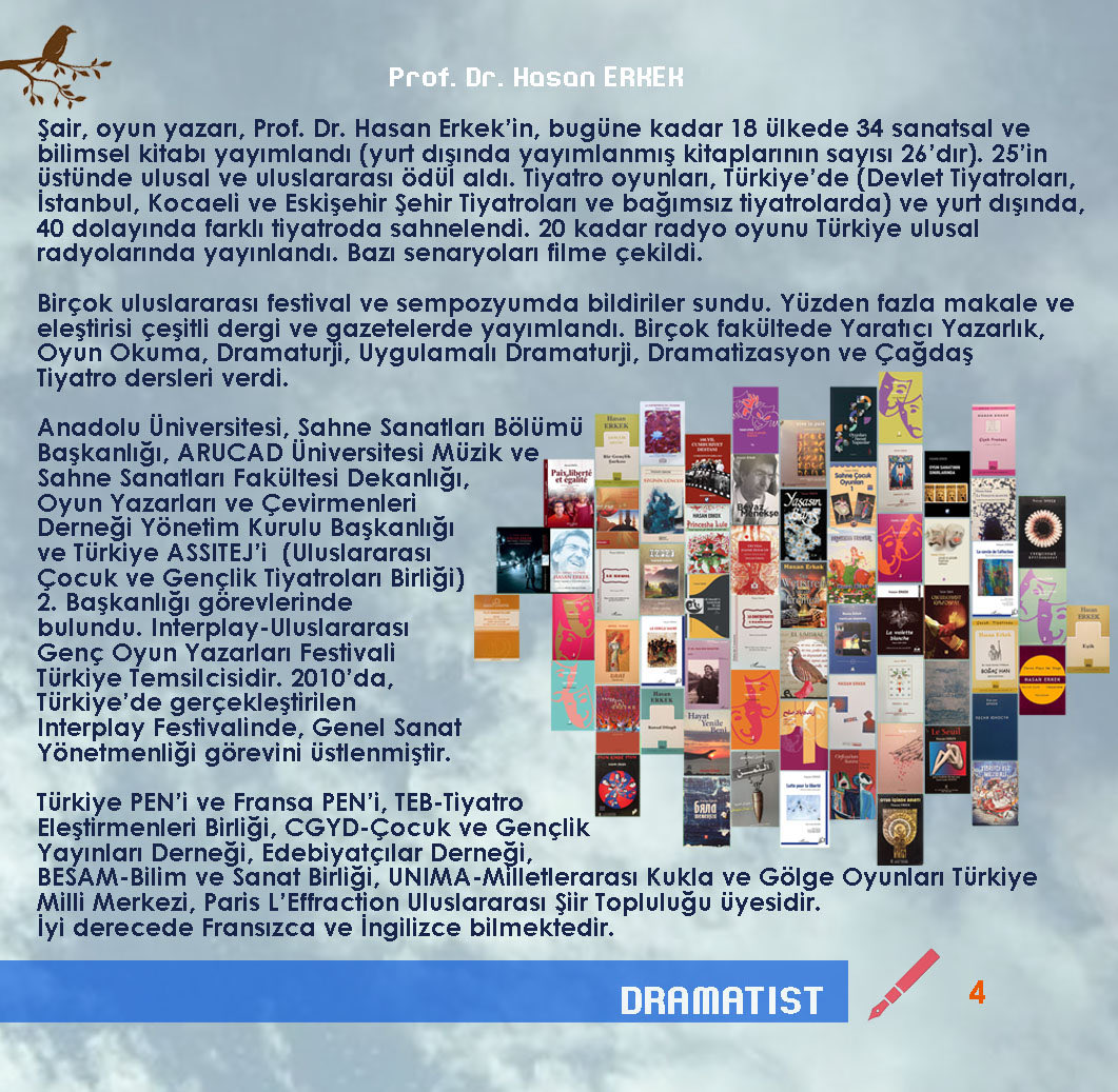 “Şiirin Derinlikleri, İncelikleri ve Yücelikleri Programı” başlattık. Şairler  kadar, şair adaylarına ve başka yazınsal alanlarda (öykü, roman, anı, tiyatro oyunu, sinema film senaryosu,…) ürün veren yazarlara da dönüktür. 

hasanerkekartist@gmail.com
WhatsApp:00905336350067