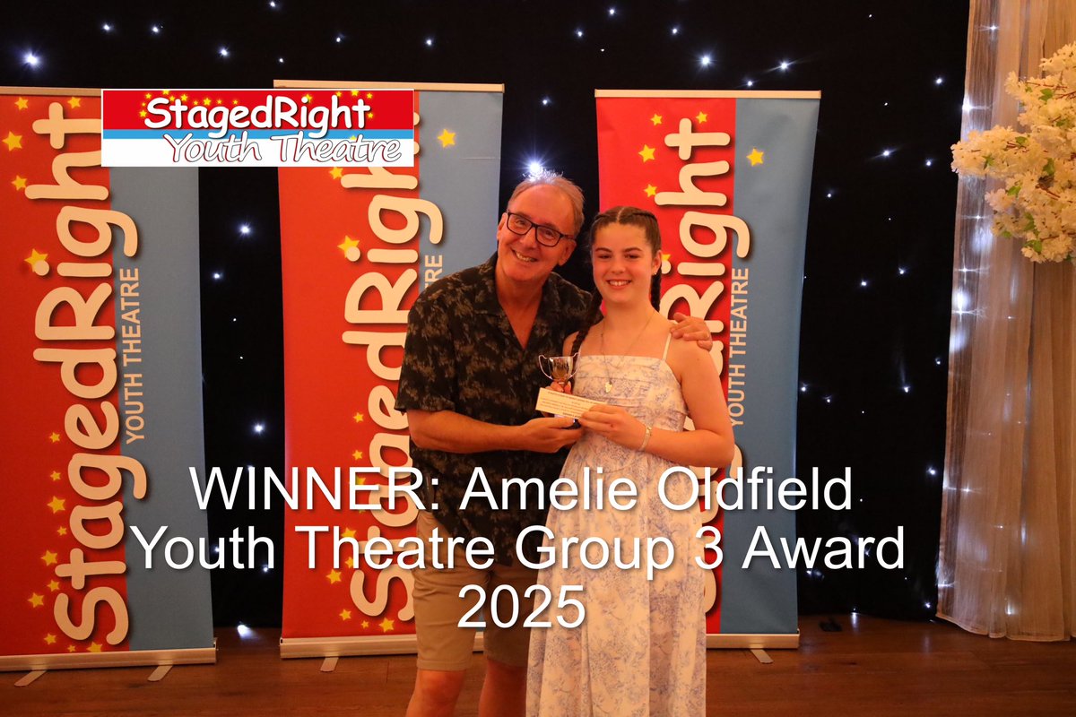 Sadly, not every student can win one of our handful of creative awards BUT, we do acknowledge talent and commitment in each of our three age groups within Youth Theatre. 
Huge congratulations.
