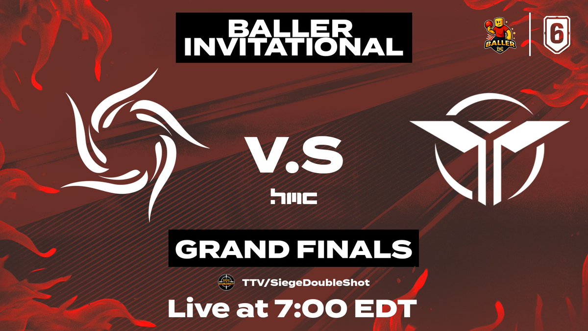 Baller (@ballerboutabus) on Twitter photo Tune in Tonight, LIVE! for a an epic grand finals.
<a href="/FiveFears/">Five Fears</a> vs <a href="/TemprGG/">TEMPR</a>
We are in for a good one especially with <a href="/SiegeDoubleShot/">SiegeDoubleShot</a> in the casting booth.
Be there @ 7PM EDT!
twitch.tv/siegedoubleshot Tune in Tonight, LIVE! for a an epic grand finals.
<a href="/FiveFears/">Five Fears</a> vs <a href="/TemprGG/">TEMPR</a>
We are in for a good one especially with <a href="/SiegeDoubleShot/">SiegeDoubleShot</a> in the casting booth.
Be there @ 7PM EDT!
twitch.tv/siegedoubleshot