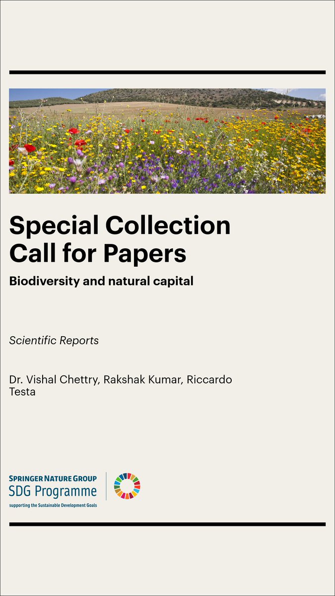Rakshak Kumar Acharya (@rakshakkumar) on Twitter photo I am humbled to serve as a Guest Editor for a forthcoming Scientific Reports collection on Biodiversity and Natural Capital. We welcome original research contributions on this important theme until 30 Jan 2026. Consider contributing. go.nature.com/3FRqNwr <a href="/NaturePortfolio/">Nature Portfolio</a> I am humbled to serve as a Guest Editor for a forthcoming Scientific Reports collection on Biodiversity and Natural Capital. We welcome original research contributions on this important theme until 30 Jan 2026. Consider contributing. go.nature.com/3FRqNwr <a href="/NaturePortfolio/">Nature Portfolio</a>