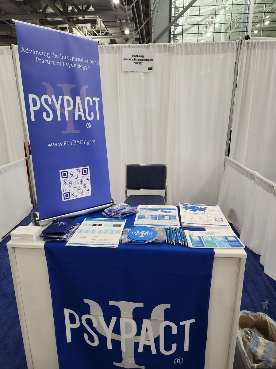 PSYPACT's tweet photo. 📍PSYPACT®  is at the 2025 NCSL Legislative Summit in Boston! 

Swing by booth # 615—we can't wait to discuss everything about telepsychology and interstate practice with you!

#NCSL50 #PSYPACT #Telepsychology #NCSLLegislativeSummit https://t.co/dS0wzebJMv