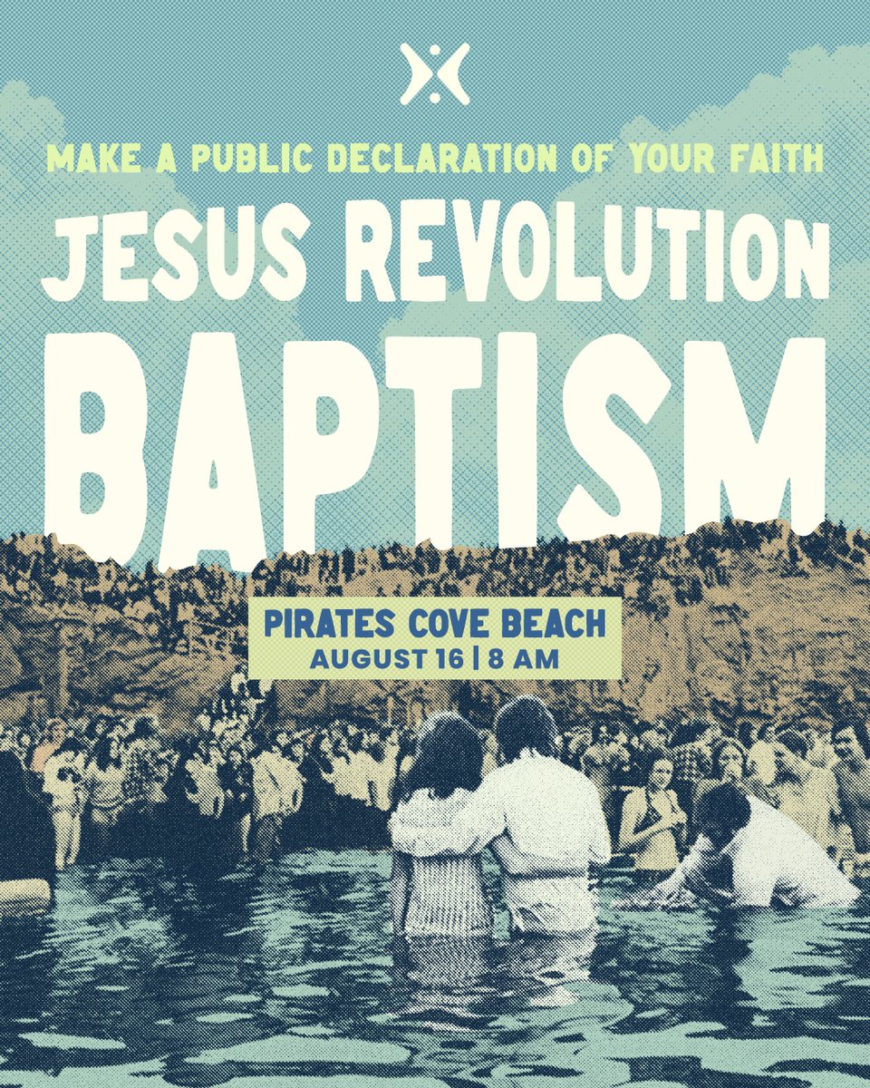 We witnessed 6,500 individuals make professions of faith at this year’s Harvest Crusade! And we’re excited for the next step in their spiritual journey: baptism.

Join us for the 3rd Annual Jesus Revolution Baptism on August 16 at Pirate’s Cove Beach: hubs.la/Q03BfLmR0
