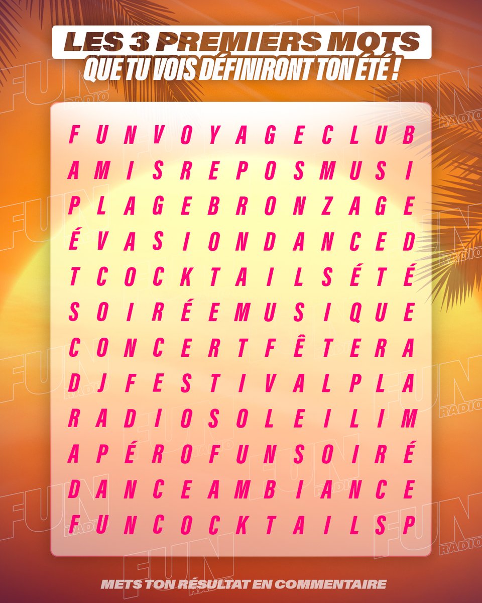 Hasard de dingue, on tombe sur Fun, soirée et festival… 👀 et vous ? 😏