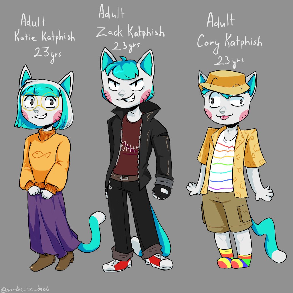 werdi⛧ (@werdie_iz_dead) on Twitter photo Katie, Zack and Cory as adults🐟
#smg4 #smg4fanart #smg4karen Katie, Zack and Cory as adults🐟
#smg4 #smg4fanart #smg4karen