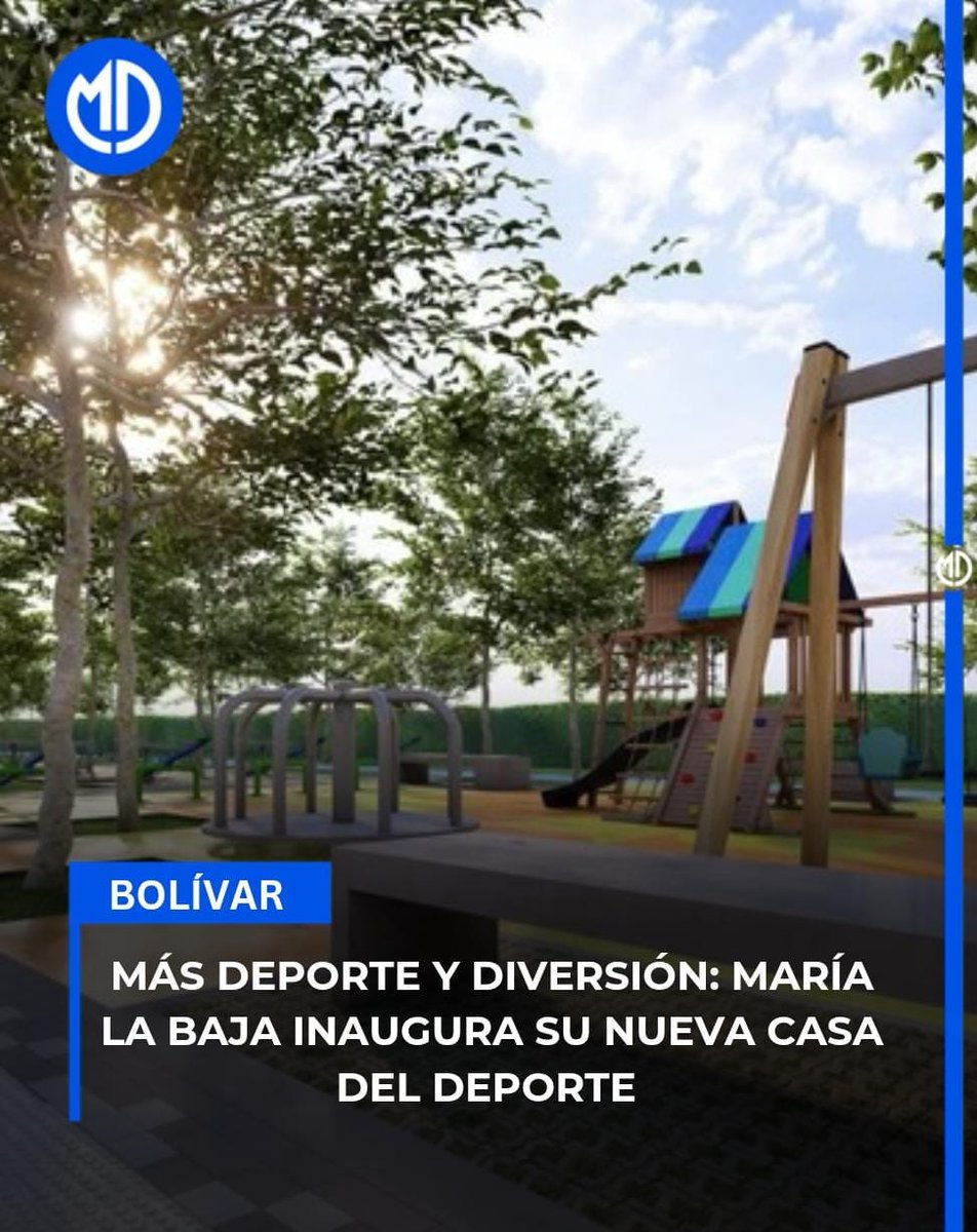 #mundodeportes| ¡Maria la baja estrena casa del deporte!
Así es, un nuevo escenario deportivo que lo tiene todo:

⚽ Cancha sintética de fútbol
🏀 Polideportivo para fútbol sala, baloncesto y voleibol
🎠 Parque infantil para los más pequeños
💪 ¡Y mucho más!