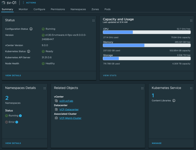 MS-A2 VCF 9.0 Lab: Configuring vSphere Supervisor with NSX VPC Networking dy.si/WLBm