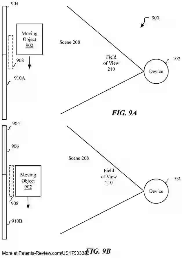 PatentPulse's tweet image. 📡 New patent application #US17933383A1 by #Apple reveals tech for identifying room perimeters using radar. Devices with radar sensors &amp;amp; processors analyze energy levels to detect reflector points, estimating physical space boundaries. 
  
#RadarTech #SmartHome $AAPL…