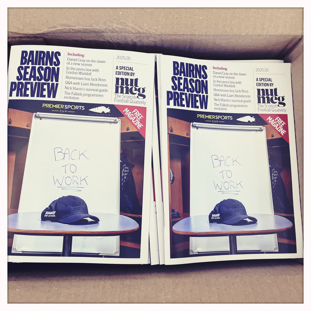 Bairns Season Preview
📘 We now have some print copies of the Falkirk programme to give away. 
Just DM us with your address and we'll do the rest.

Includes:
Interviews with John McGlynn, Jack Ross &amp; Brian Graham
Analysis of Premiership year ahead by <a href="/sportingintel/">Nick Harris</a>
<a href="/GordonWaddell/">Gordon Waddell</a>