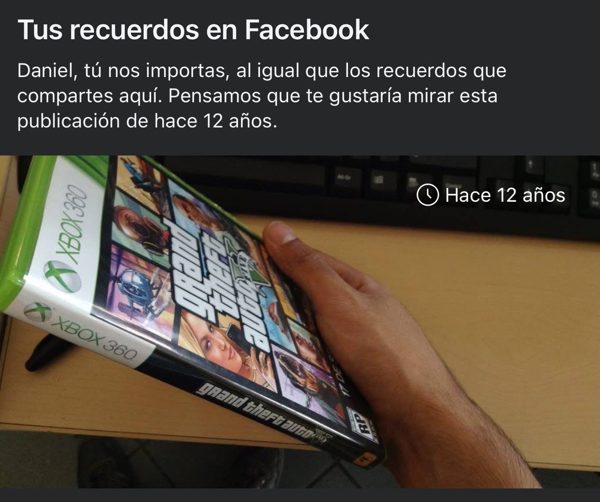 JudeDatz's tweet image. Ingatu ya 12 años de que compre el GTA V