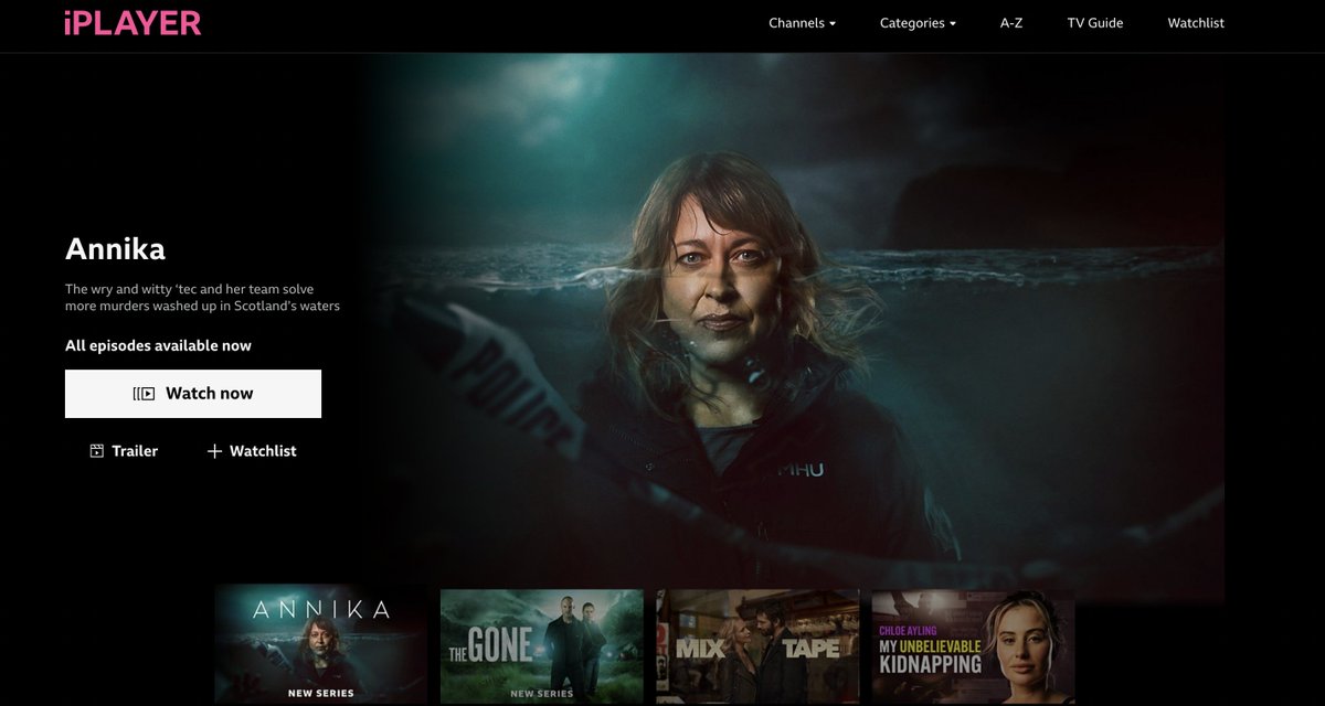 Annika has pride of place on iPlayer!

All episodes of the fabulous second season of our hit crime drama are available to stream now on <a href="/BBCiPlayer/">BBC iPlayer</a> and episode 2 premieres on <a href="/BBCOne/">BBC One</a> this Sat, 9 Aug at 21:10!

<a href="/screenscots/">Screen Scotland</a> <a href="/UKTV/">Official UKTV</a> <a href="/all3media_int/">All3Media Int.</a> <a href="/alibi_channel/">U&Alibi</a> <a href="/masterpiecepbs/">MASTERPIECE | PBS</a>